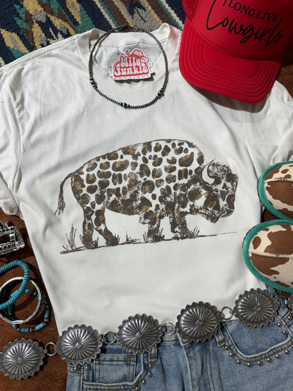 Leopard Buffalo Graphic Tee Wild Junkie