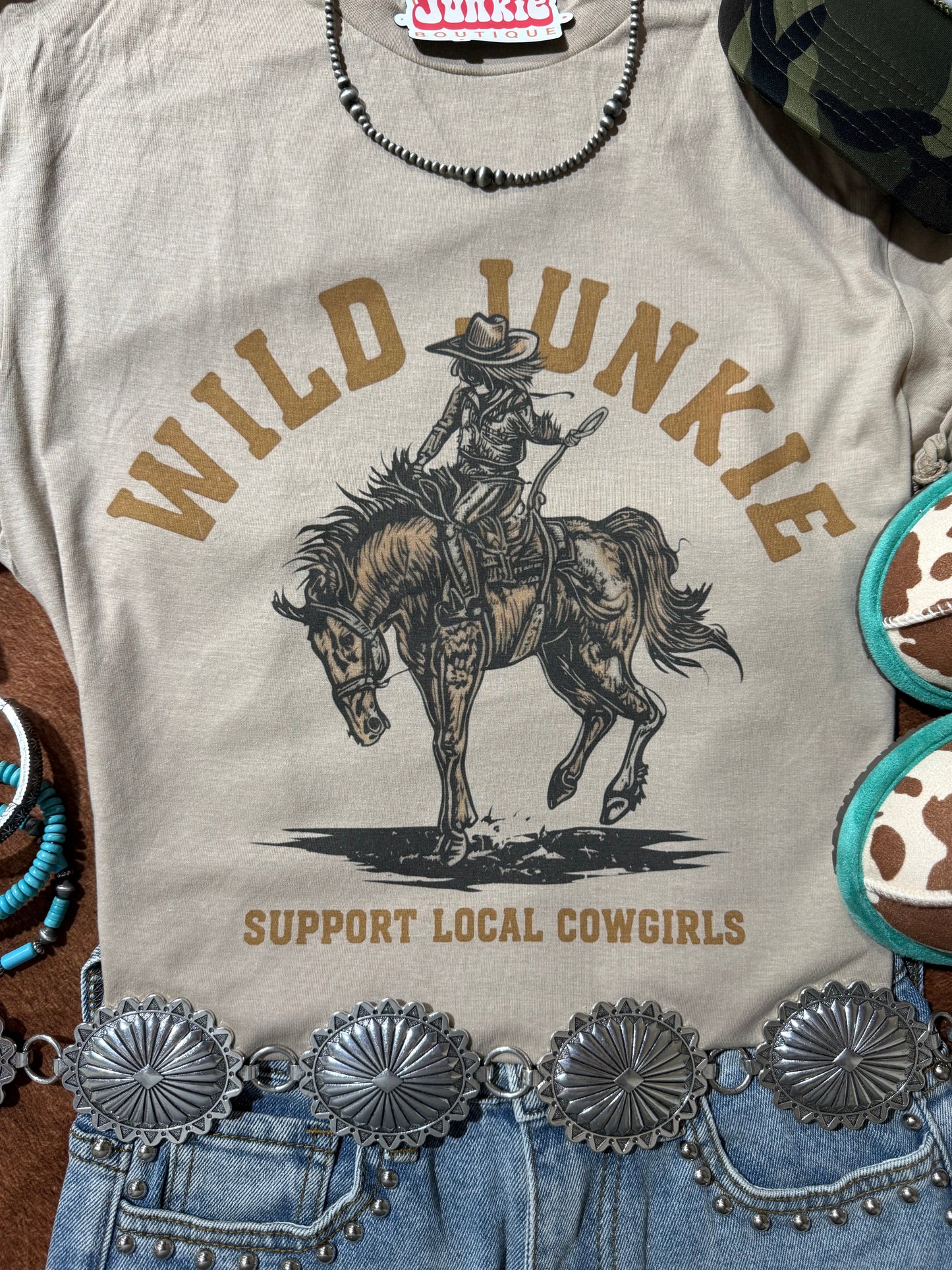 Wild Junkie Cowgirl Graphic Tee Wild Junkie