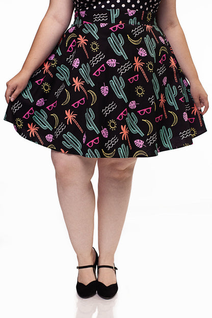 Summer Fun Skater Skirt - Small only Retrolicious