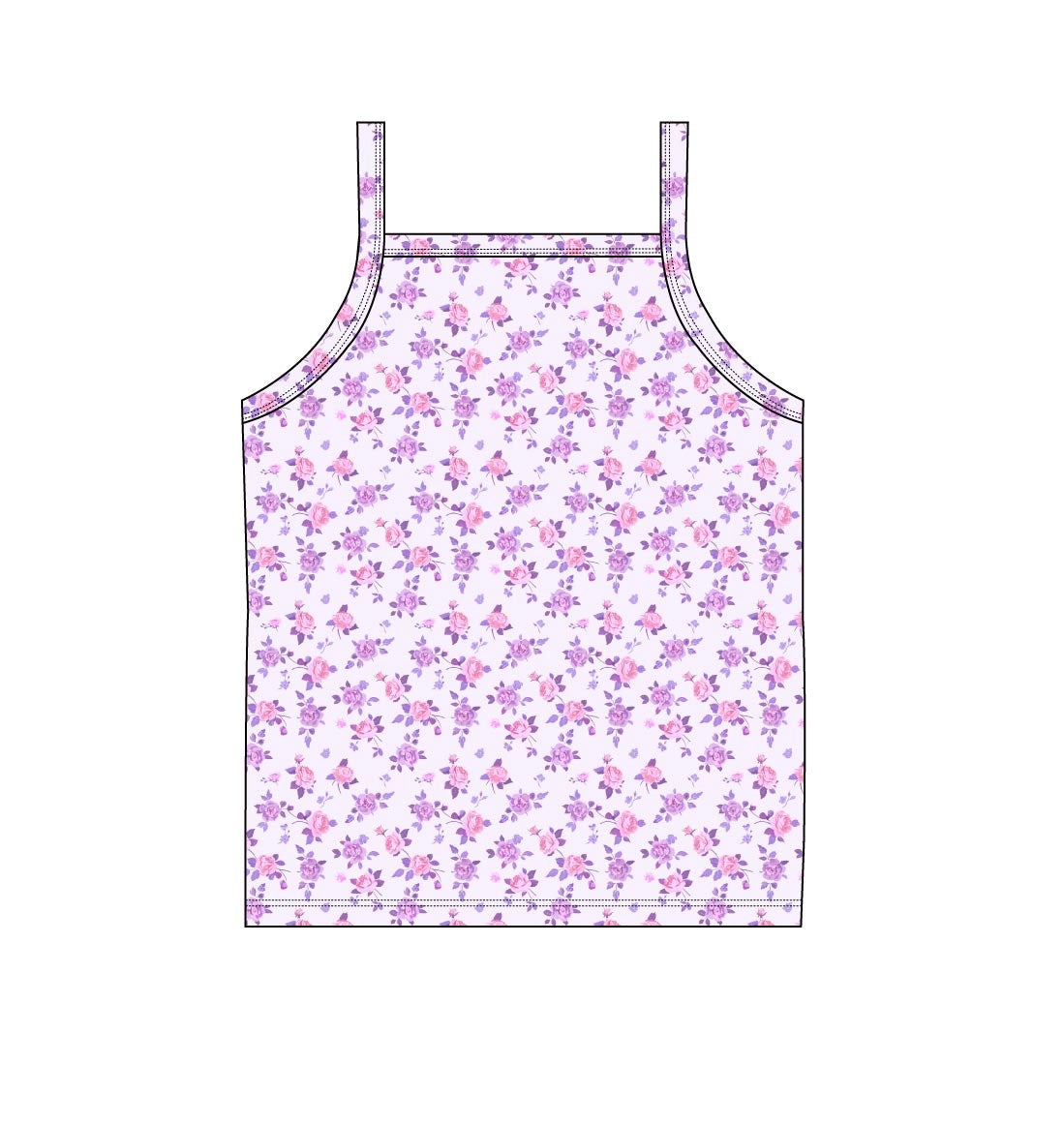 Kapri (ribbed) - Bamboo Tank Blush Lotus