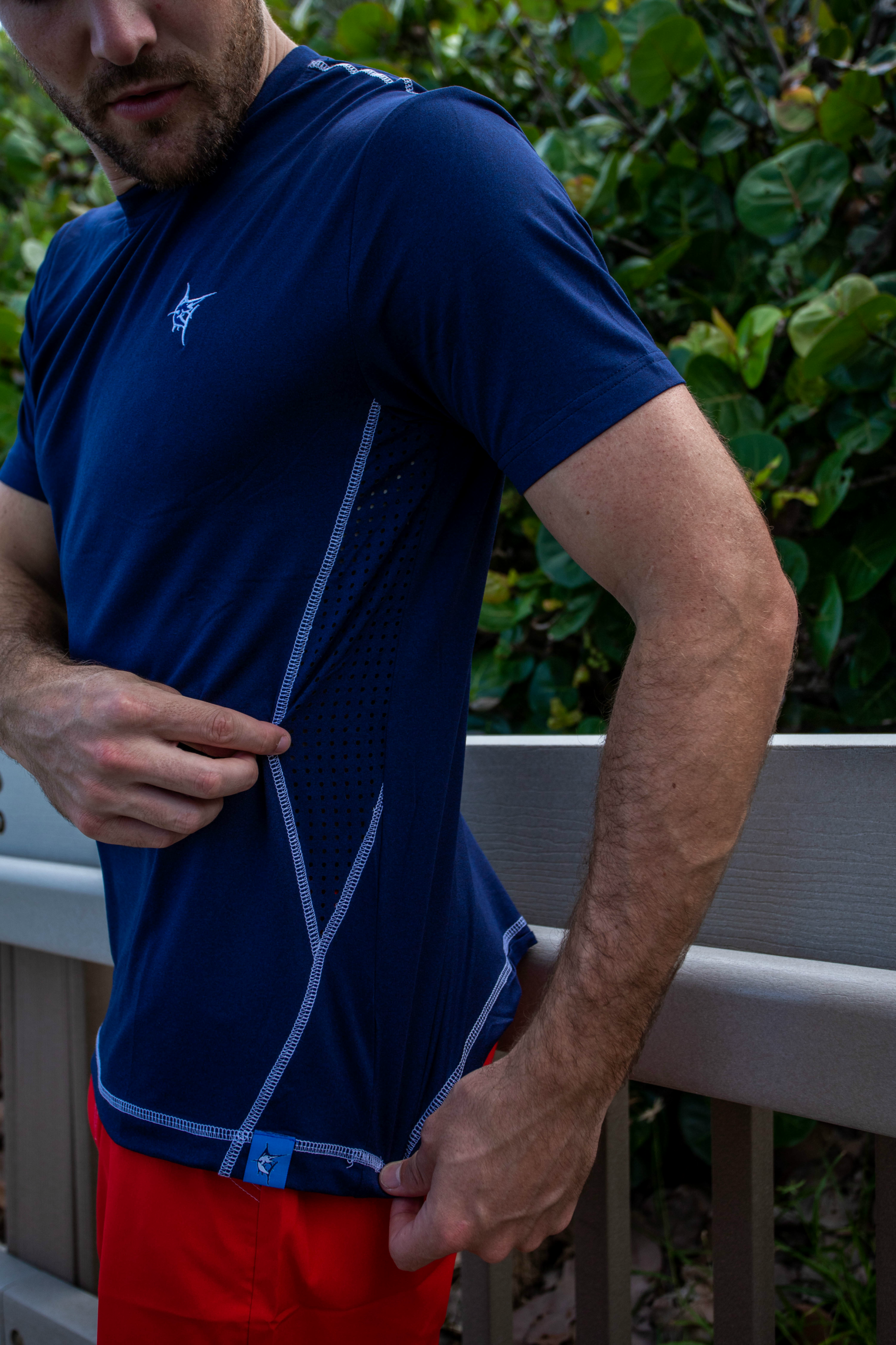 Grander Short Sleeve Performance Tee White Water Life