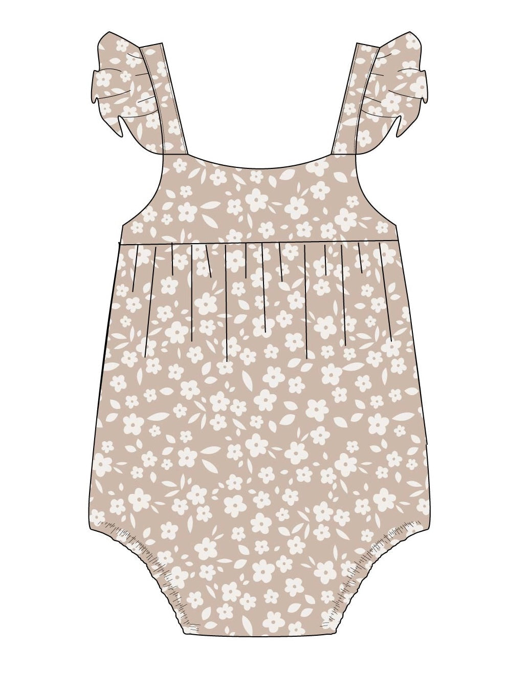 Calista - Bubble Romper Blush Lotus