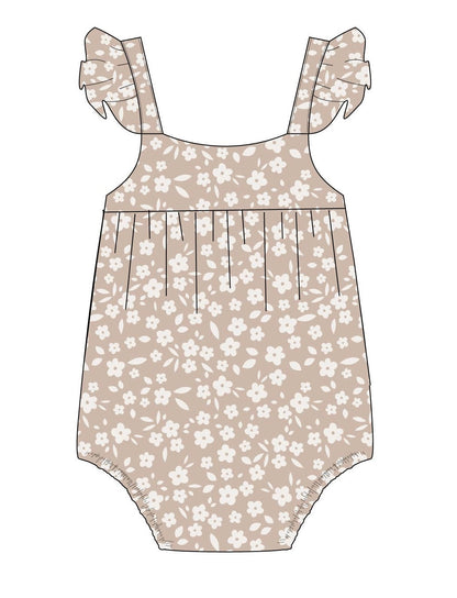 Calista - Bubble Romper Blush Lotus