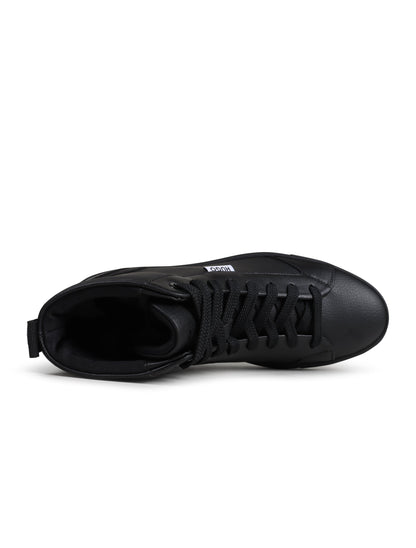 Hugo Morrie High Top Sneakers - Black Denim Exchange