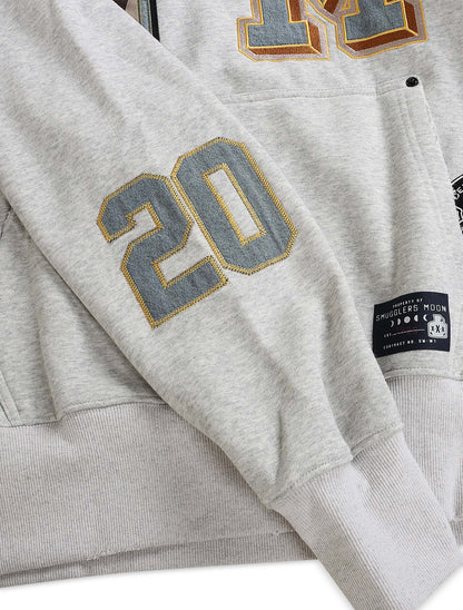 Smugglers Moon Woven Hoodie - Heather Grey Denim Exchange