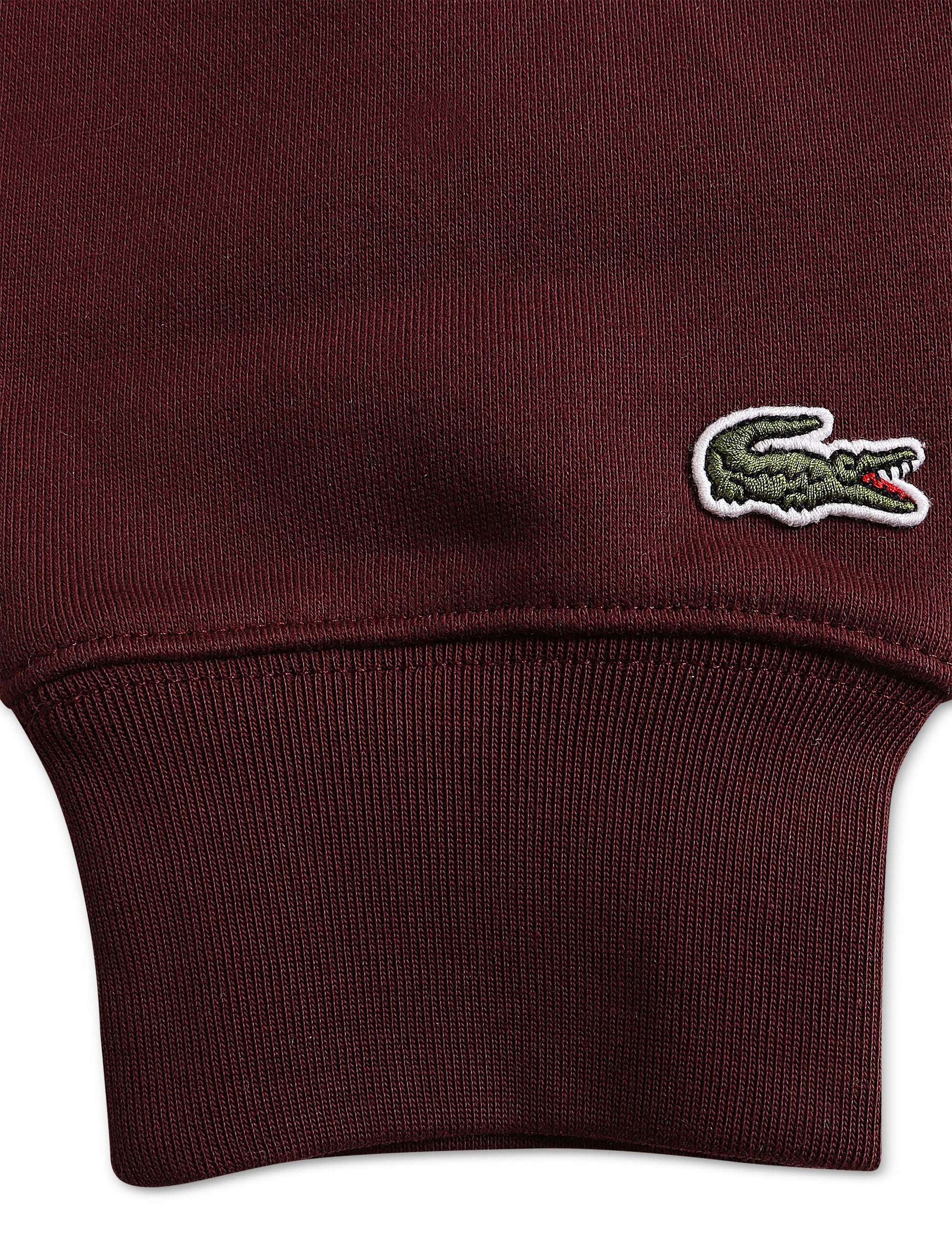 Lacoste Logo Hoodie - Burgundy Denim Exchange
