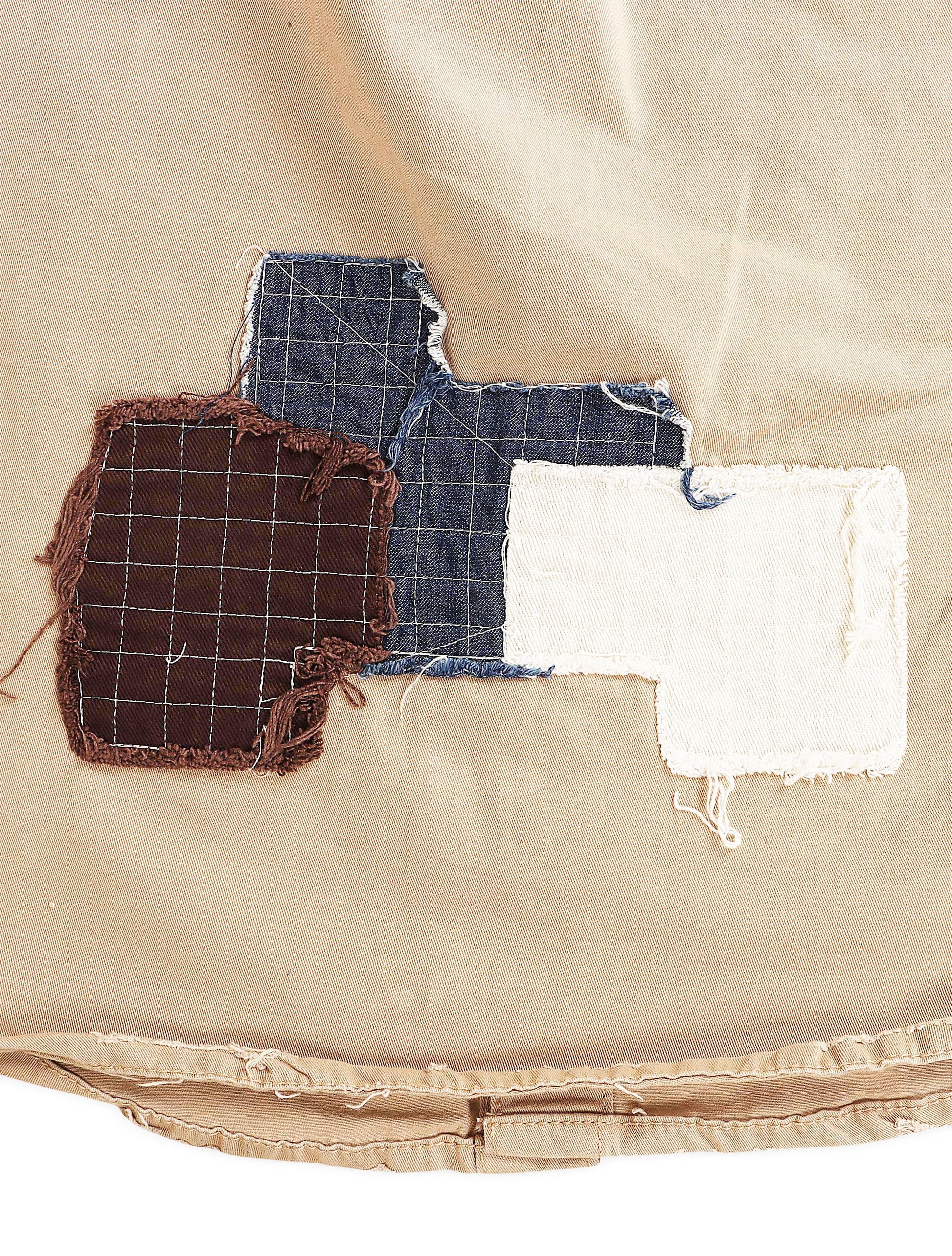 Smugglers Moon Button Up Woven Top - Khaki Plaid Denim Exchange