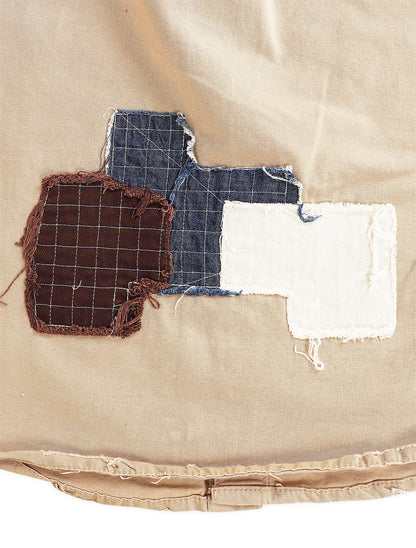 Smugglers Moon Button Up Woven Top - Khaki Plaid Denim Exchange