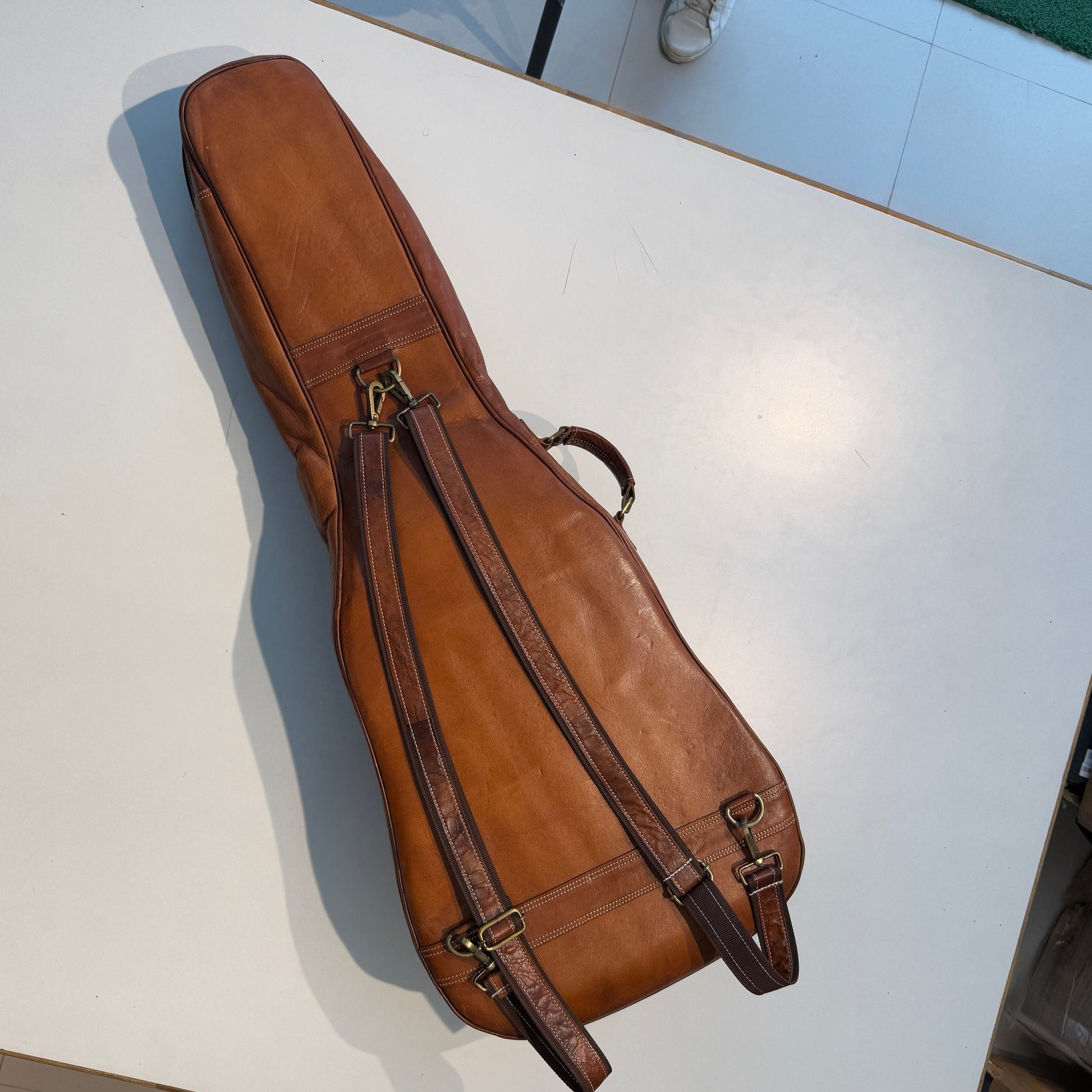 Personalized Leather Guitar Case Classy Leather Bags
