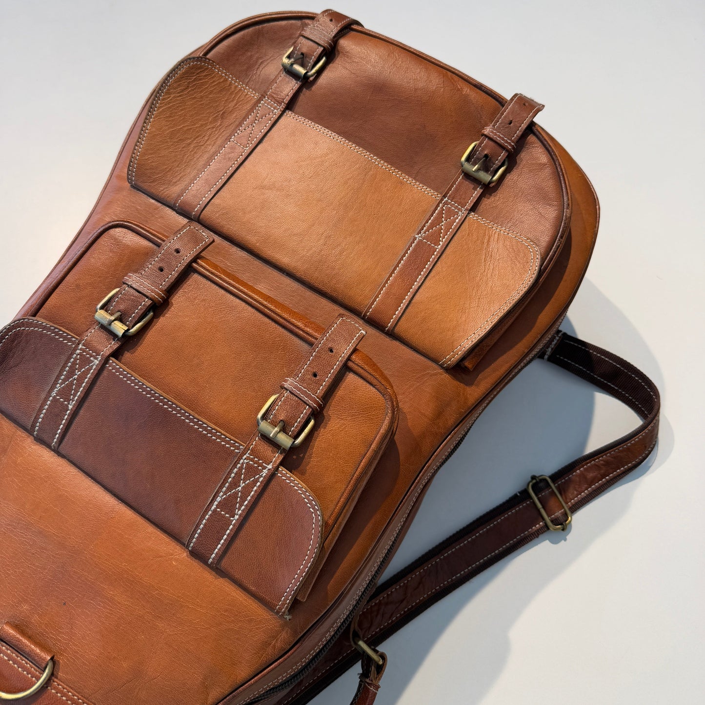 Personalized Leather Guitar Case Classy Leather Bags