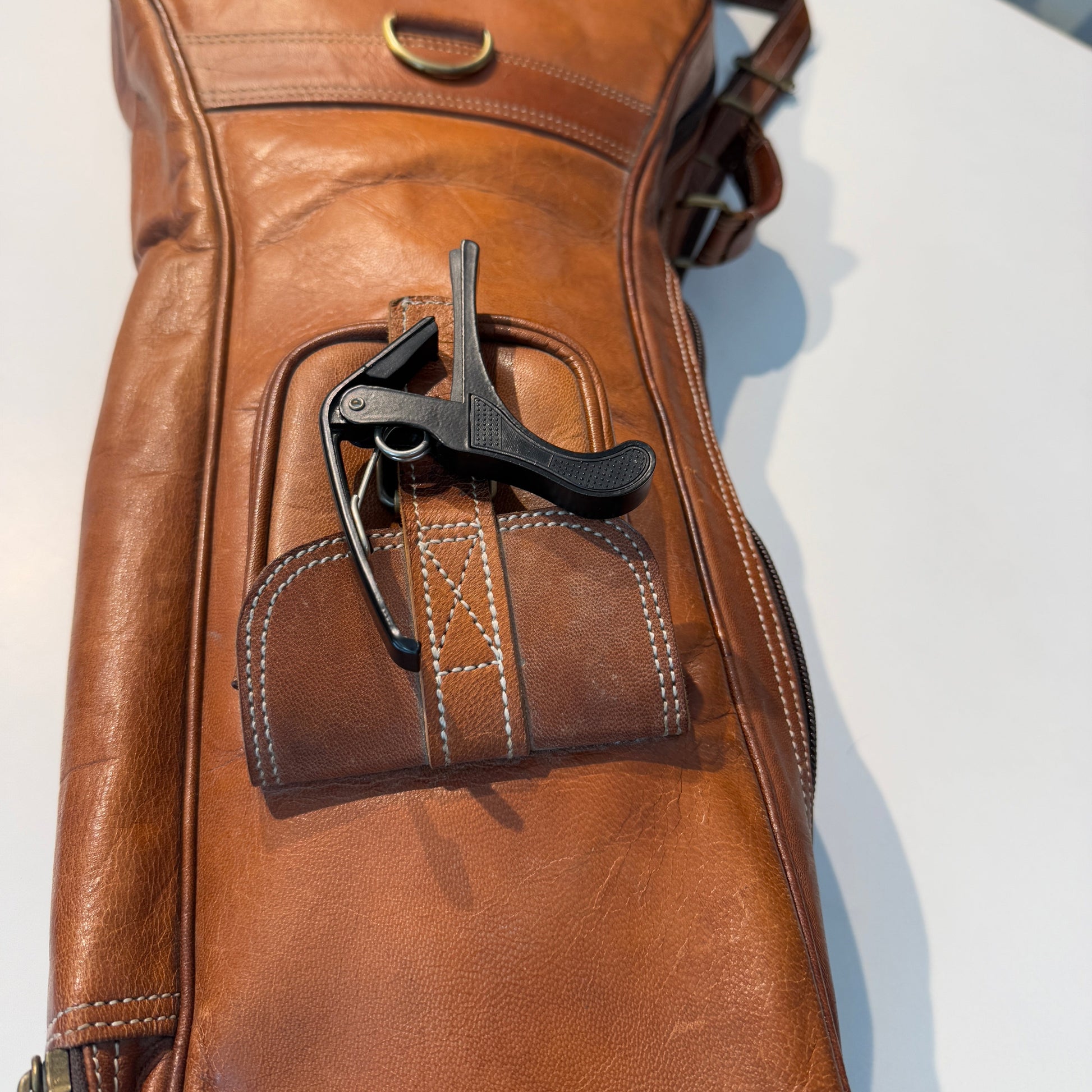 Personalized Leather Guitar Case Classy Leather Bags
