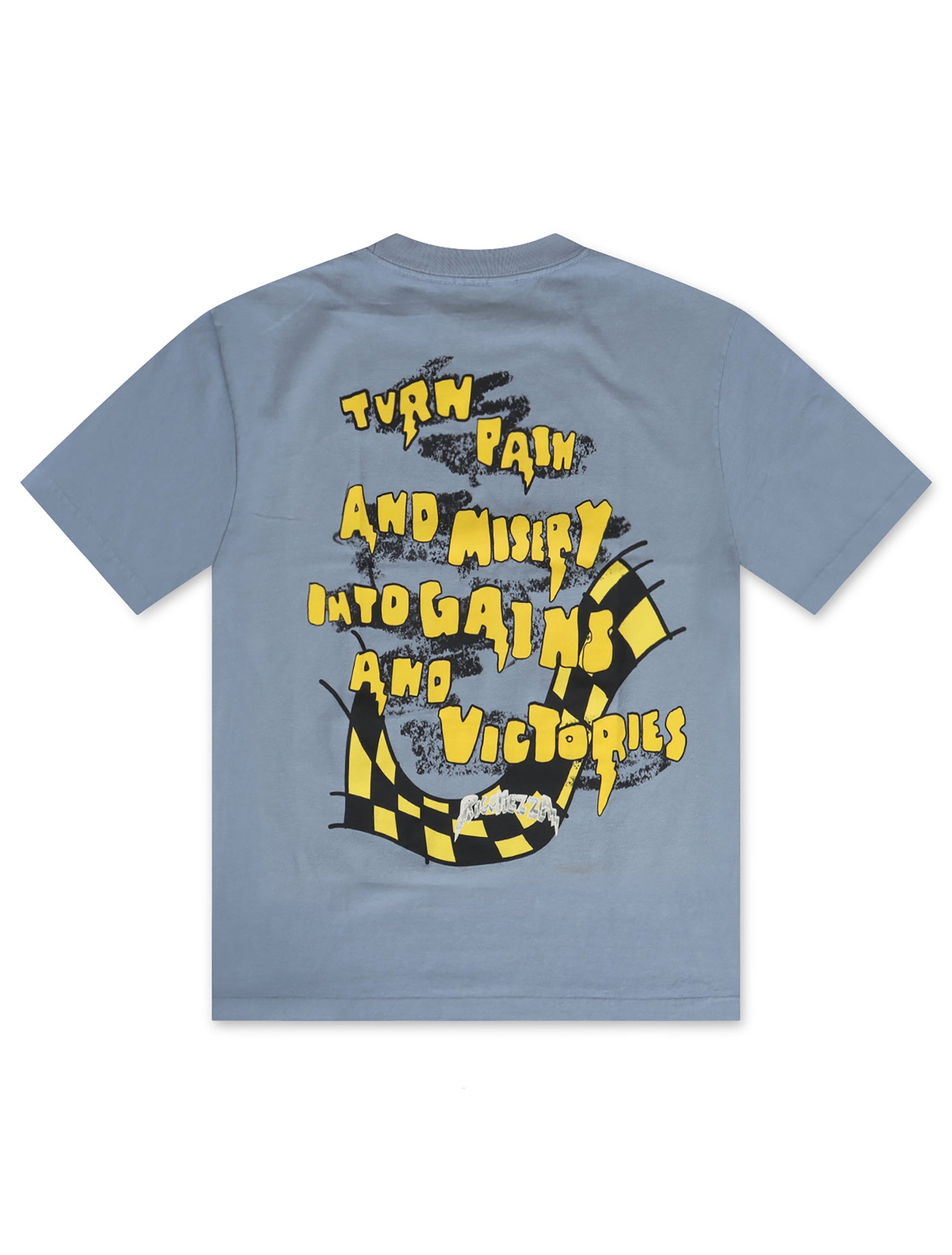 Ricchezza Pains to Gains Tee - Blue Denim Exchange