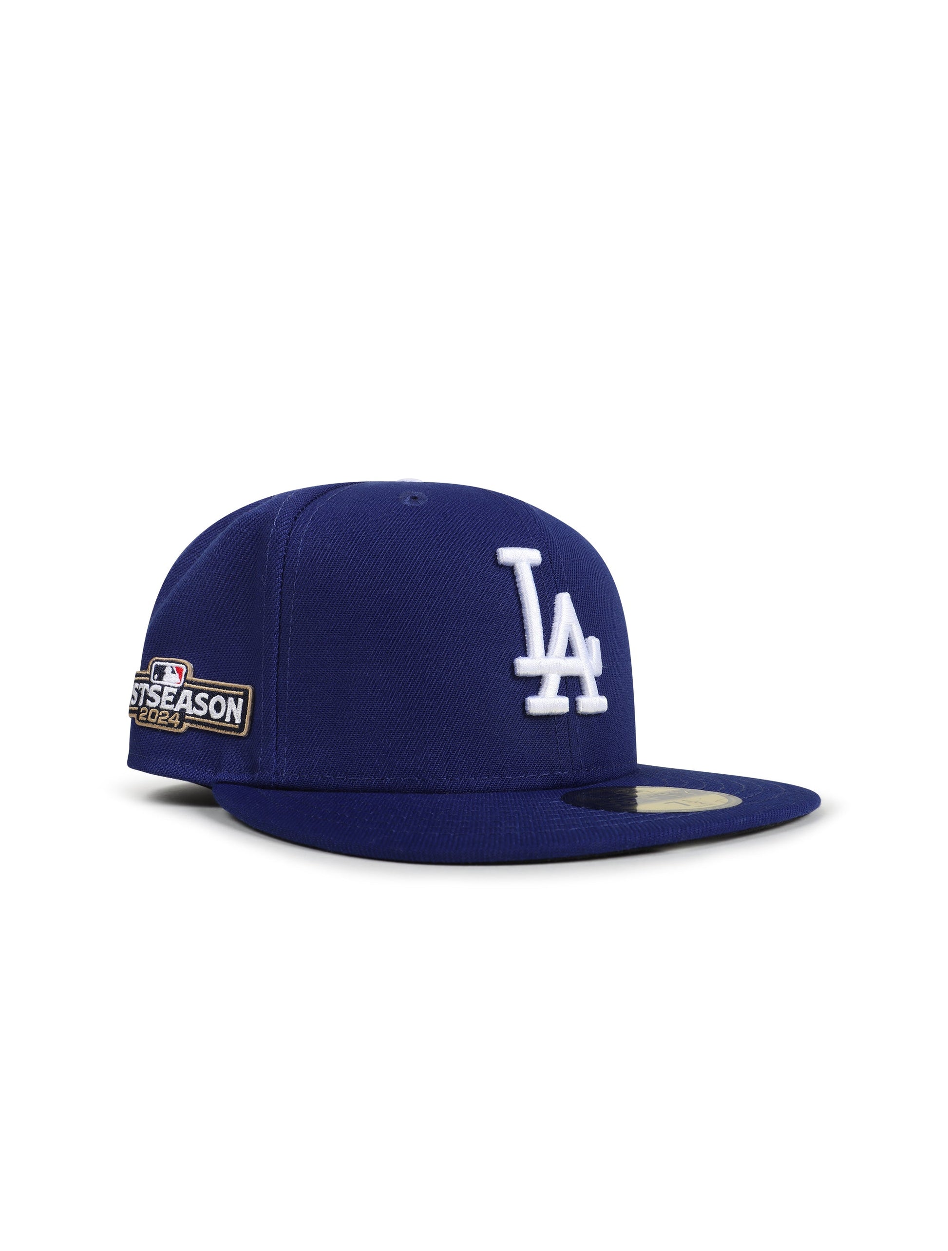 New Era 5950 Dodgers Post Season 2024 Fitted Hat - Royal Blue Denim Exchange