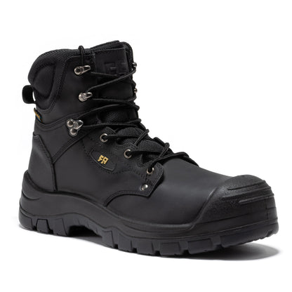 ROCKROOSTER Woodland Black 6 inch Waterproof Composite Toe Leather Work Boots AK662 Rock Rooster Footwear Inc