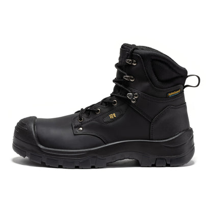ROCKROOSTER Woodland Black 6 inch Waterproof Composite Toe Leather Work Boots AK662 Rock Rooster Footwear Inc