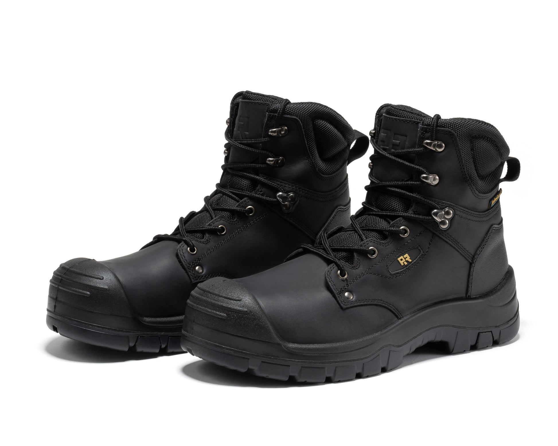 ROCKROOSTER Woodland Black 6 inch Waterproof Composite Toe Leather Work Boots AK662 Rock Rooster Footwear Inc