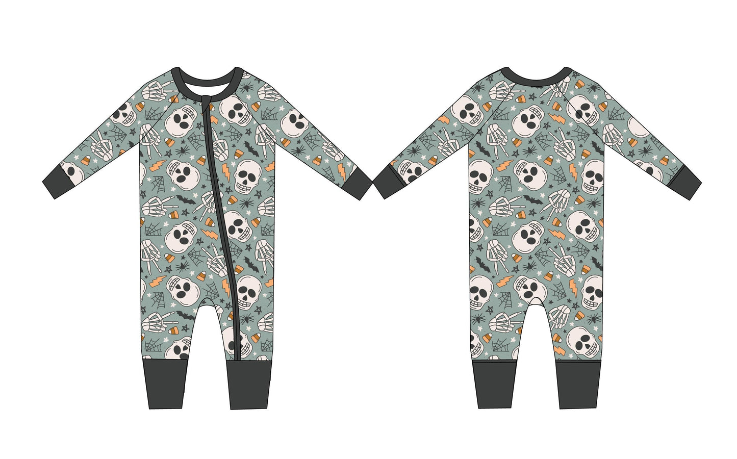 Skeleton (green) - Zippy Blush Lotus
