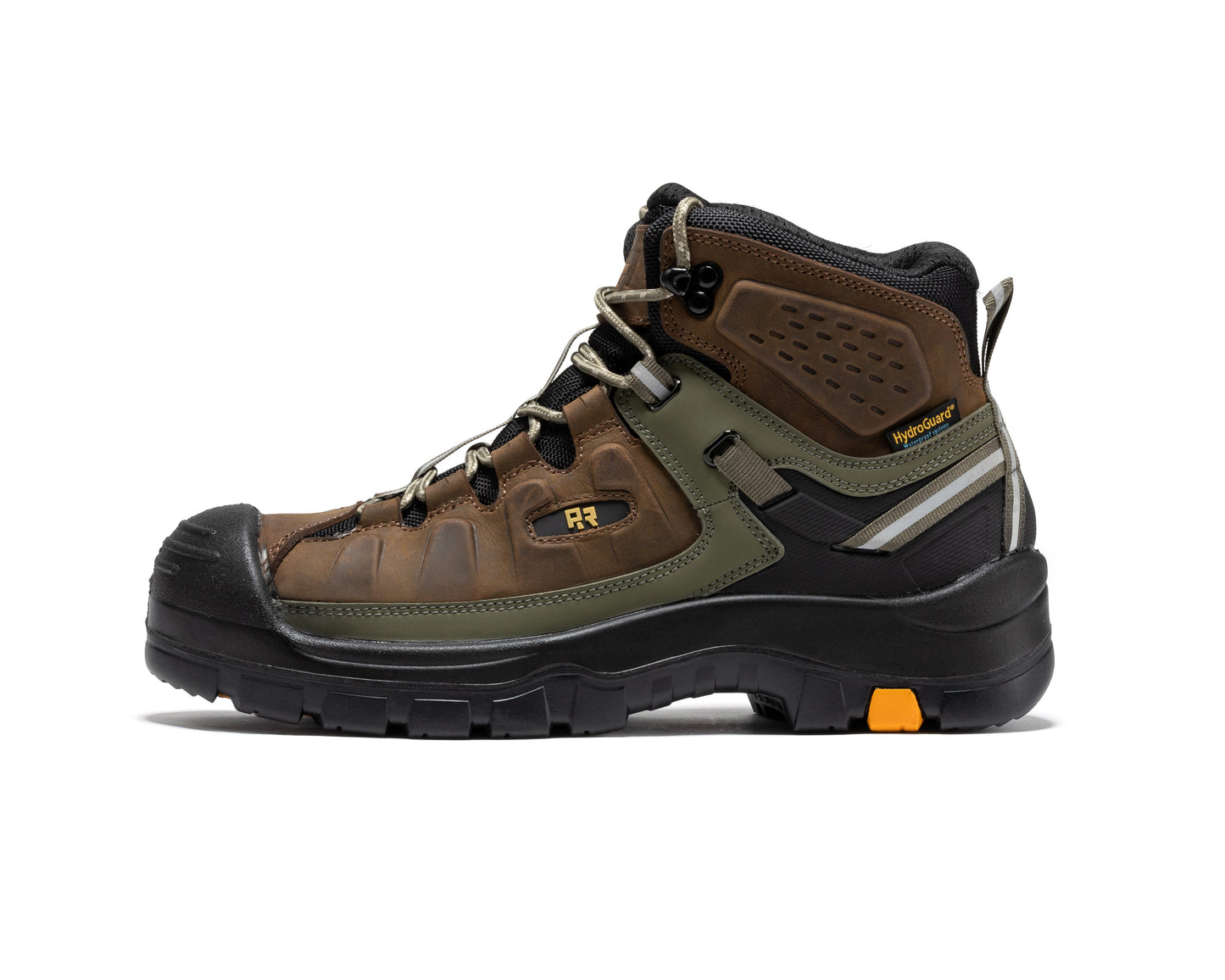 ROCKROOSTER Woodland Brown 6 inch Composite Toe Waterproof Leather Work Boots AK661 Rock Rooster Footwear Inc