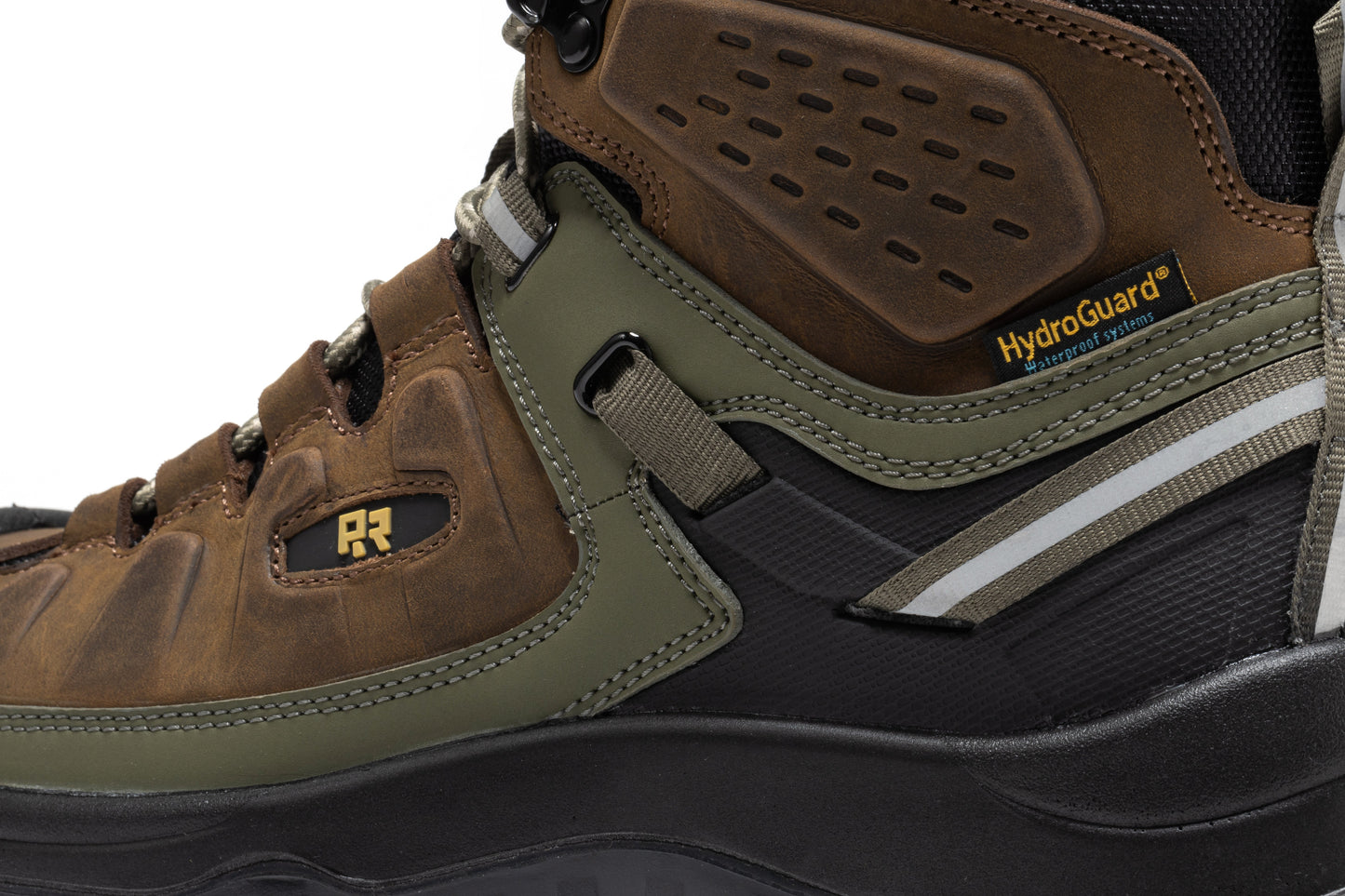 ROCKROOSTER Woodland Brown 6 inch Composite Toe Waterproof Leather Work Boots AK661 Rock Rooster Footwear Inc