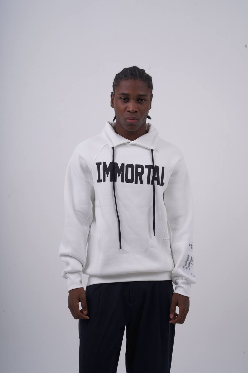 IMMORTAL High-Neck Scuba Hoodie Withinblack