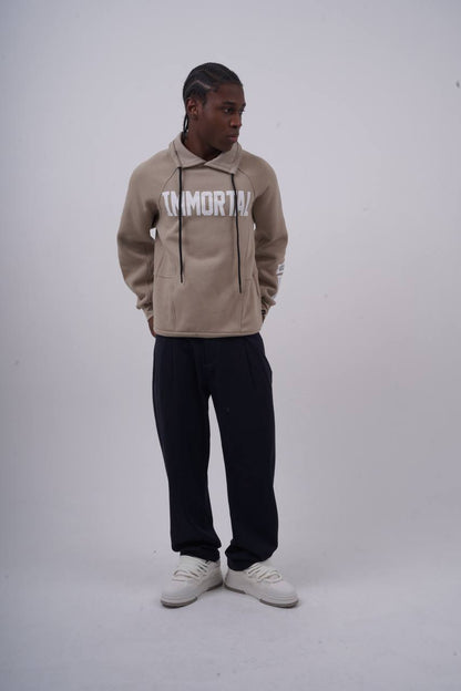 IMMORTAL High-Neck Scuba Hoodie Withinblack