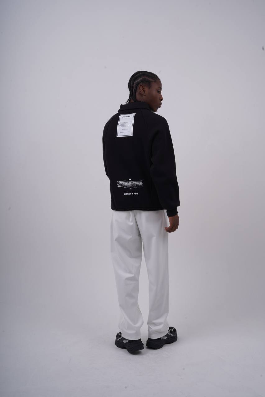 IMMORTAL High-Neck Scuba Hoodie Withinblack