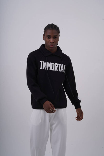 IMMORTAL High-Neck Scuba Hoodie Withinblack