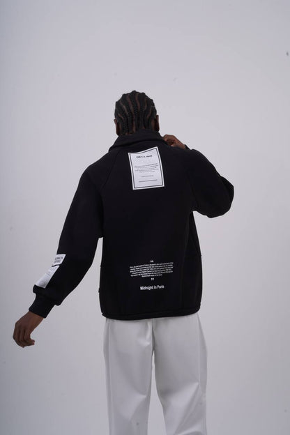 IMMORTAL High-Neck Scuba Hoodie Withinblack
