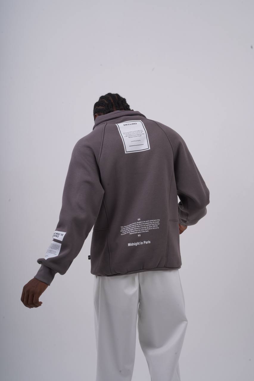 IMMORTAL High-Neck Scuba Hoodie Withinblack