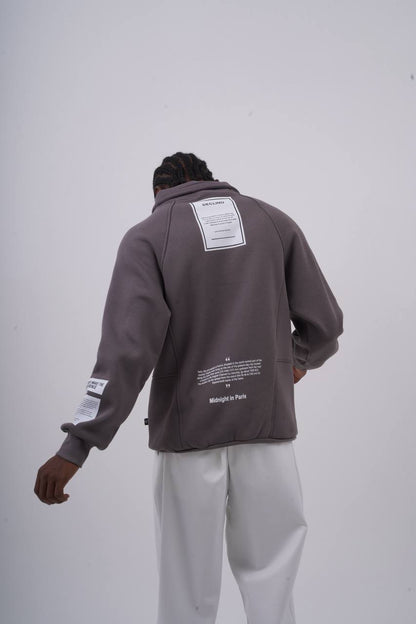IMMORTAL High-Neck Scuba Hoodie Withinblack