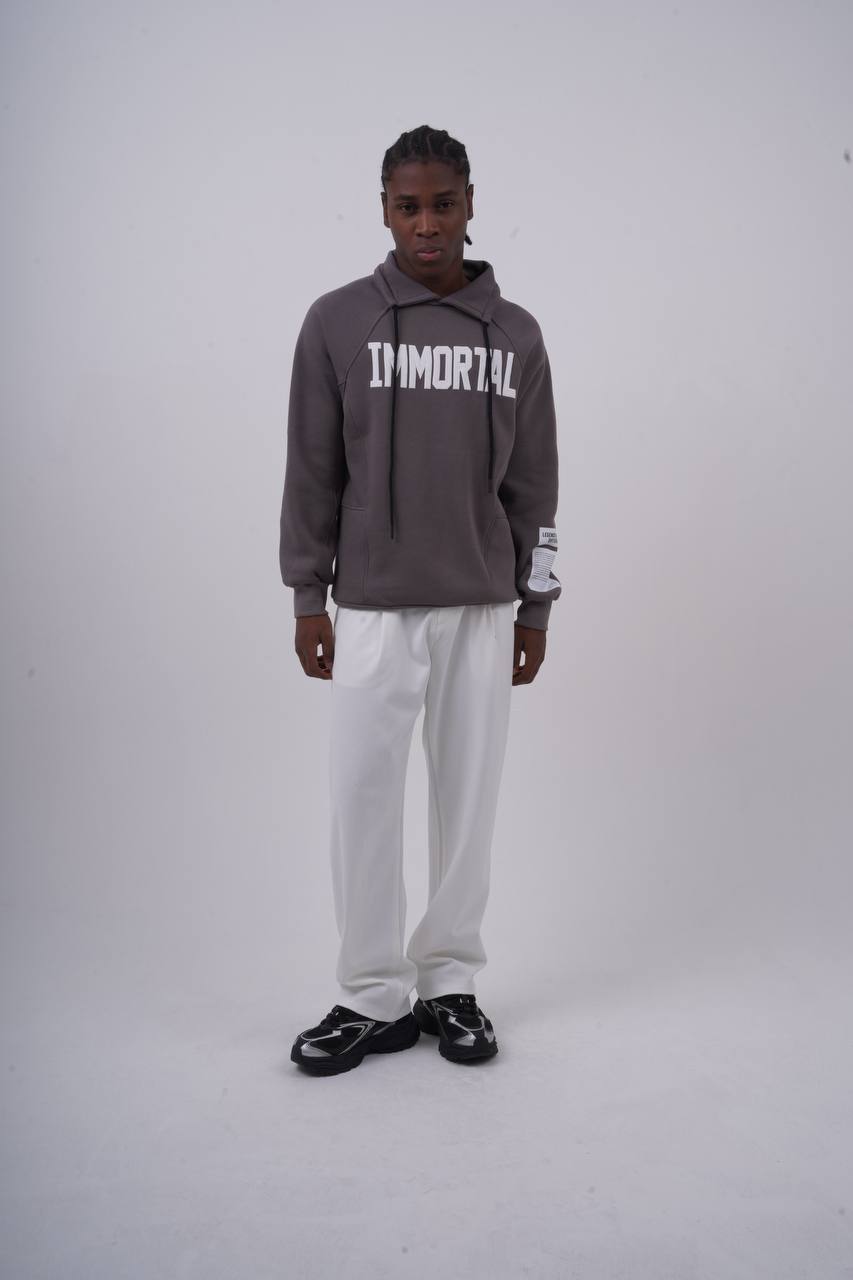 IMMORTAL High-Neck Scuba Hoodie Withinblack