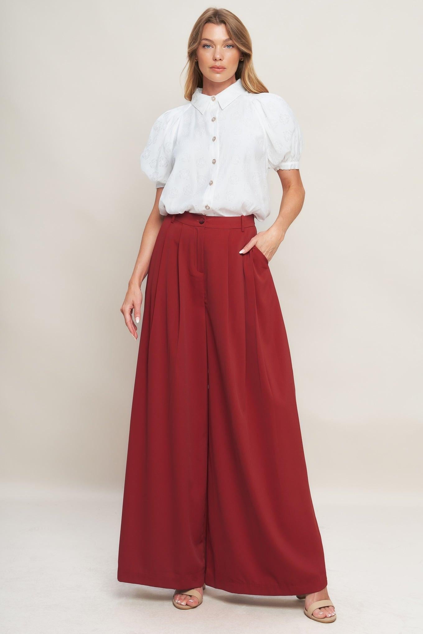 THROW IT BACK WOVEN PANTS Flying Tomato