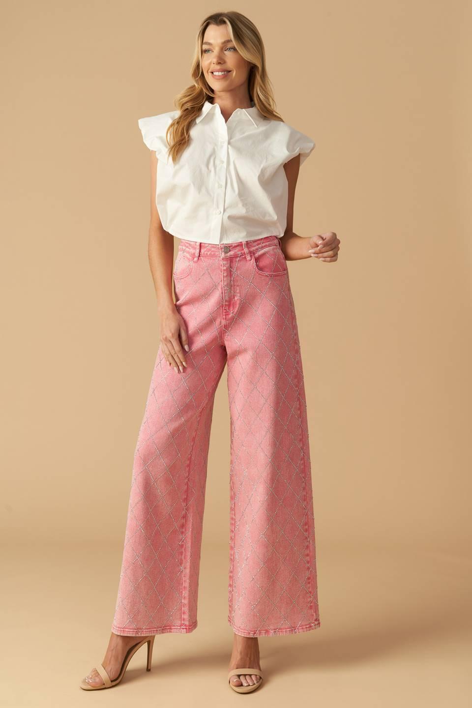 YOU ARE ENOUGH TWILL PANTS Flying Tomato