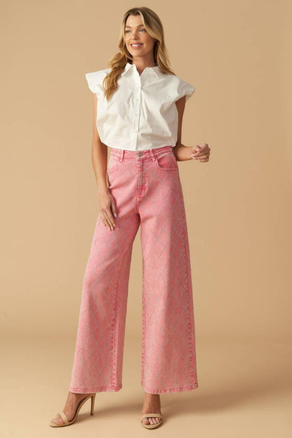 YOU ARE ENOUGH TWILL PANTS Flying Tomato