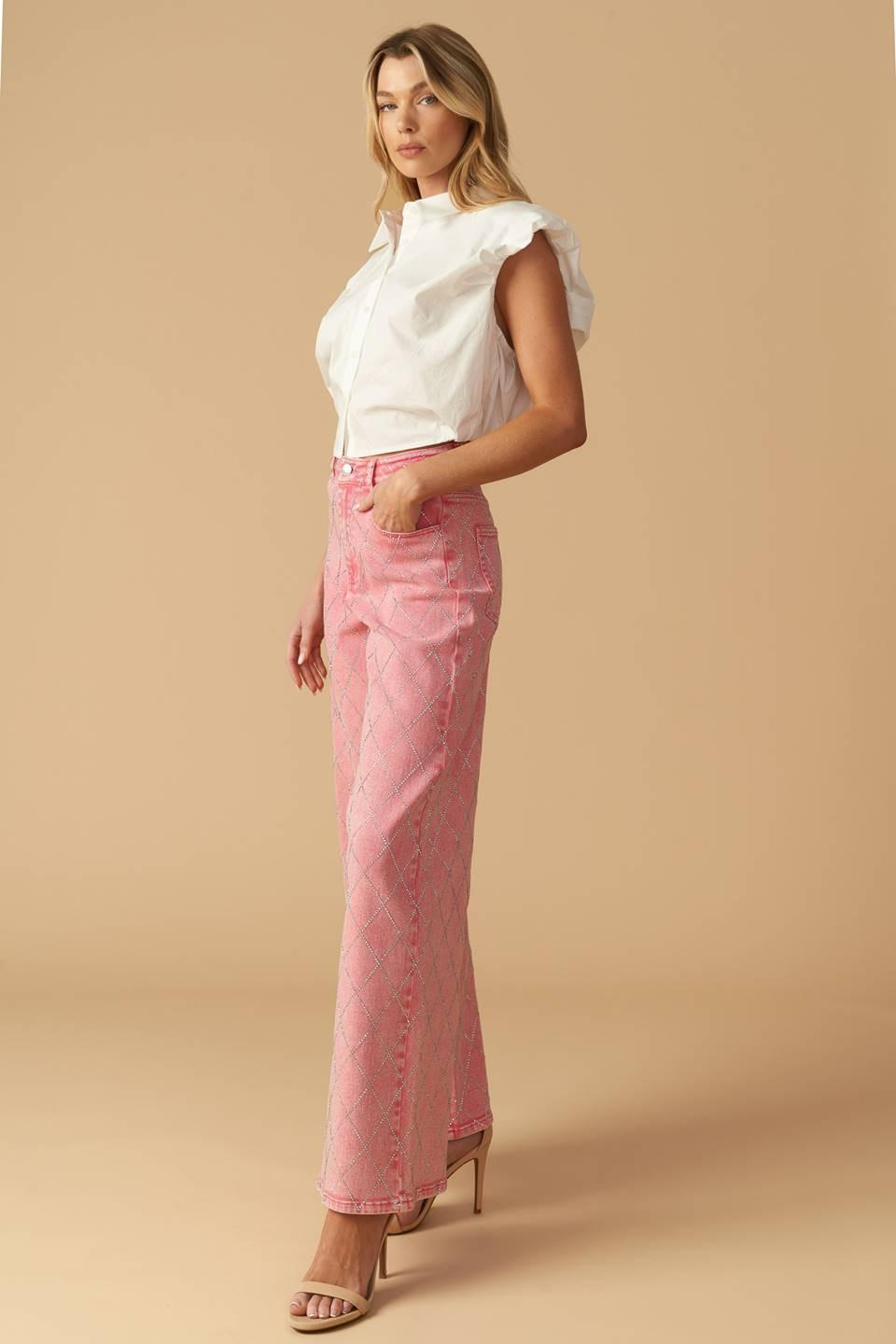 YOU ARE ENOUGH TWILL PANTS Flying Tomato