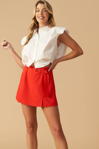 OFF TO TOMORROW WOVEN SKORT Flying Tomato