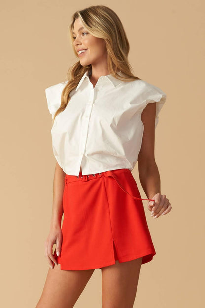 OFF TO TOMORROW WOVEN SKORT Flying Tomato