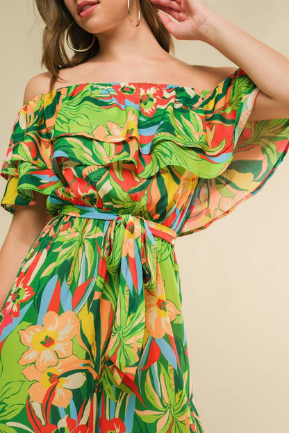 DARING HEART WOVEN JUMPSUIT Flying Tomato