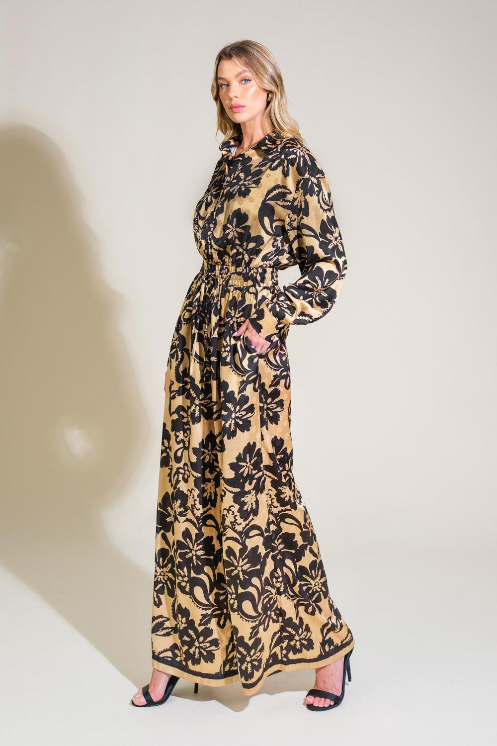 MIDNIGHT OASIS WOVEN JUMPSUIT Flying Tomato