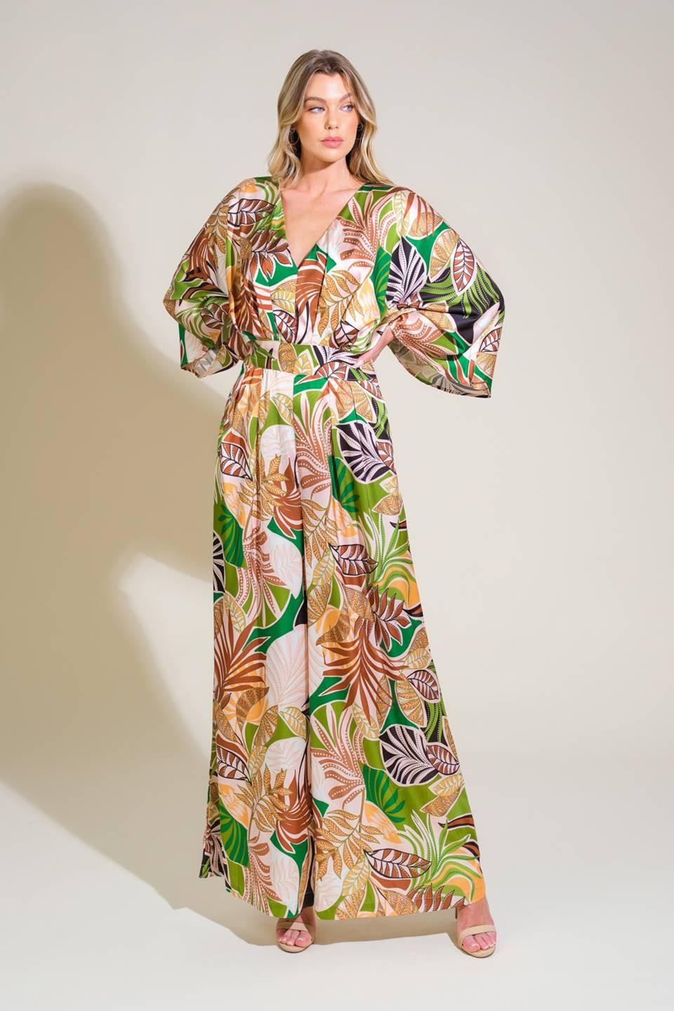 RIPPLE EFFECT WOVEN JUMPSUIT Flying Tomato
