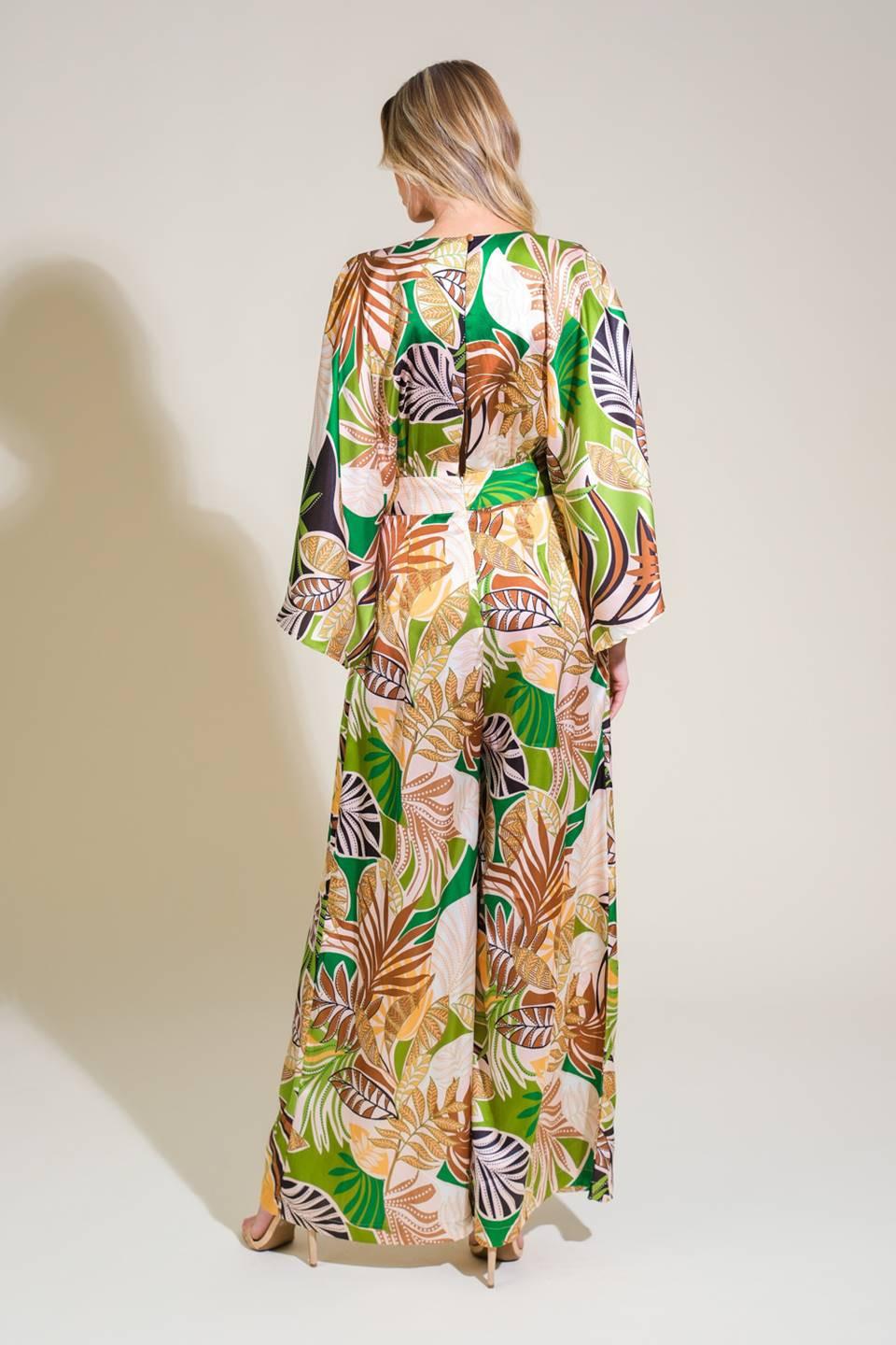RIPPLE EFFECT WOVEN JUMPSUIT Flying Tomato