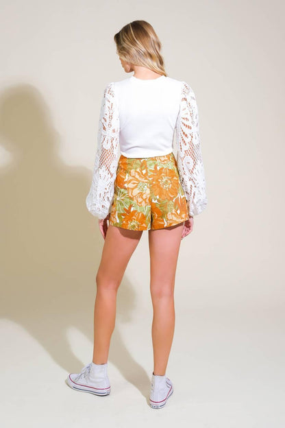 WAVE OF ELEGANCE WOVEN SKORT Flying Tomato