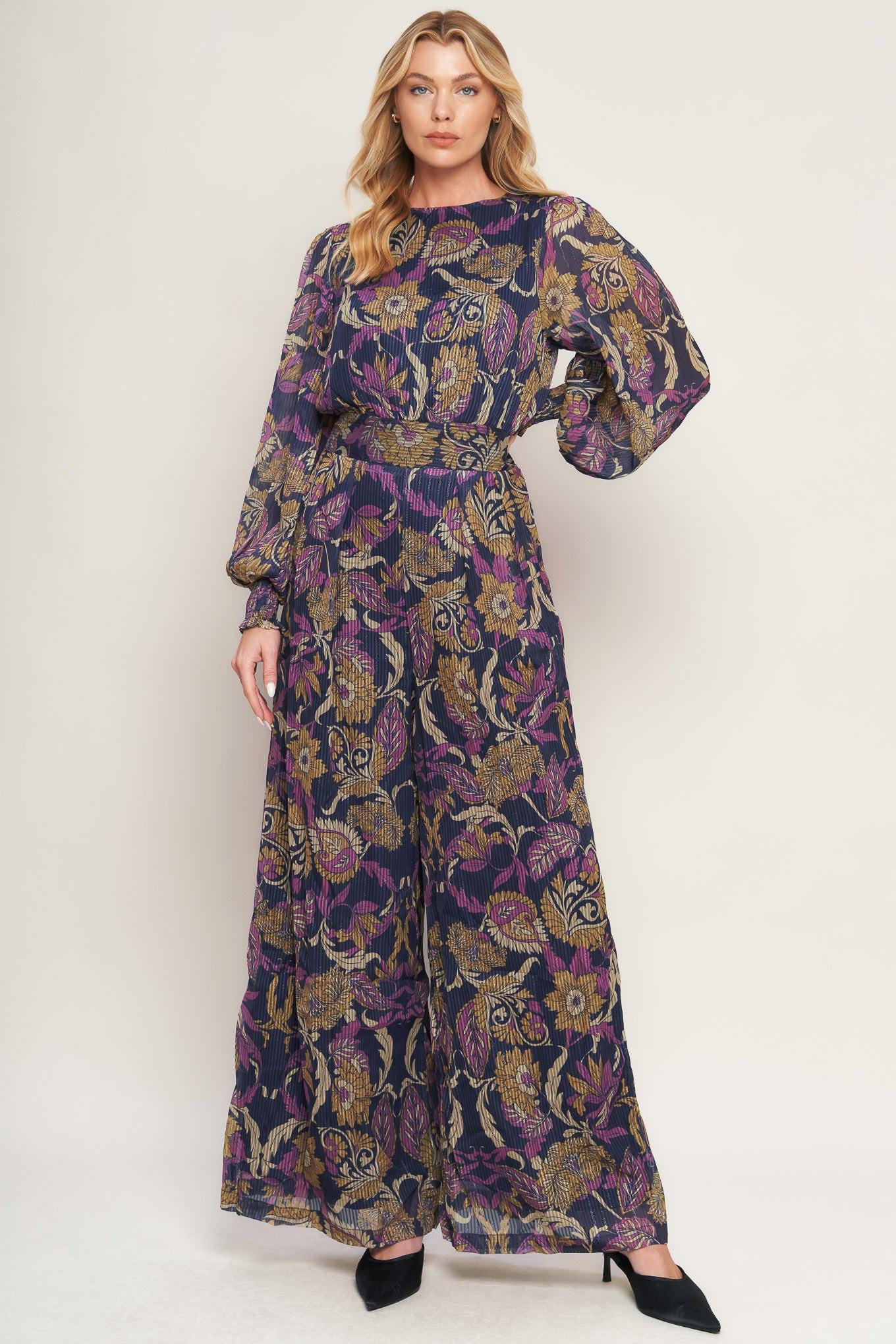 WHISPERING PINES WOVEN JUMPSUIT Flying Tomato