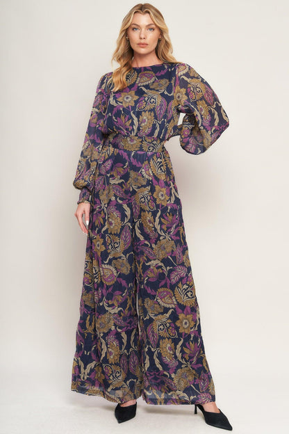 WHISPERING PINES WOVEN JUMPSUIT Flying Tomato
