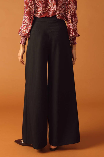 SWEET REMINISCENCE WOVEN WIDE LEG PANTS Flying Tomato