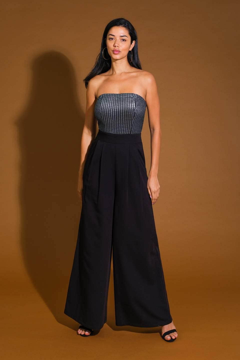 GLIMPSE OF GRACE WOVEN JUMPSUIT Flying Tomato