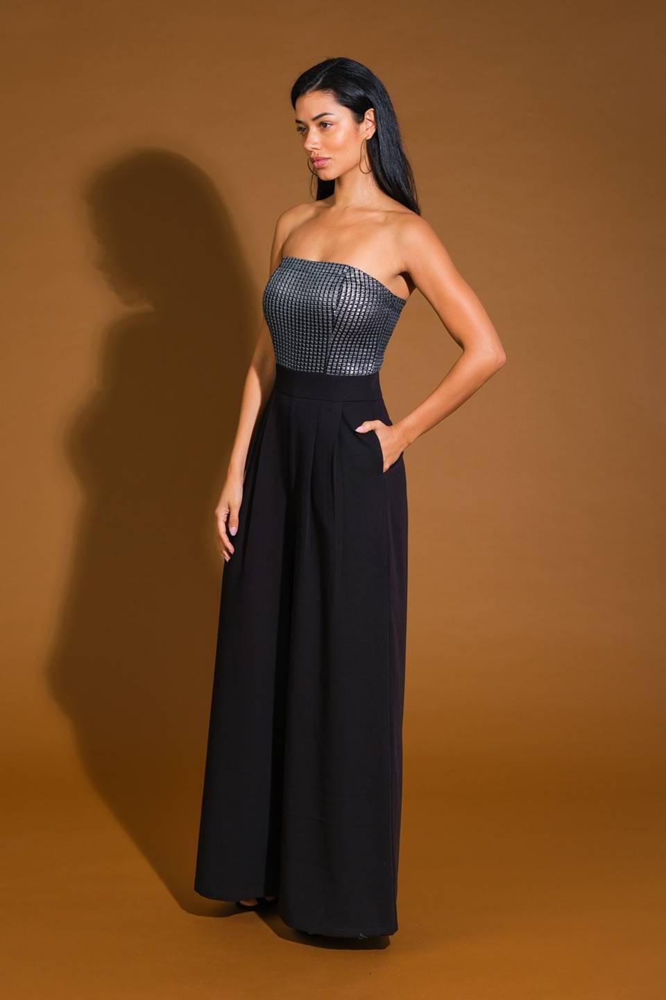 GLIMPSE OF GRACE WOVEN JUMPSUIT Flying Tomato
