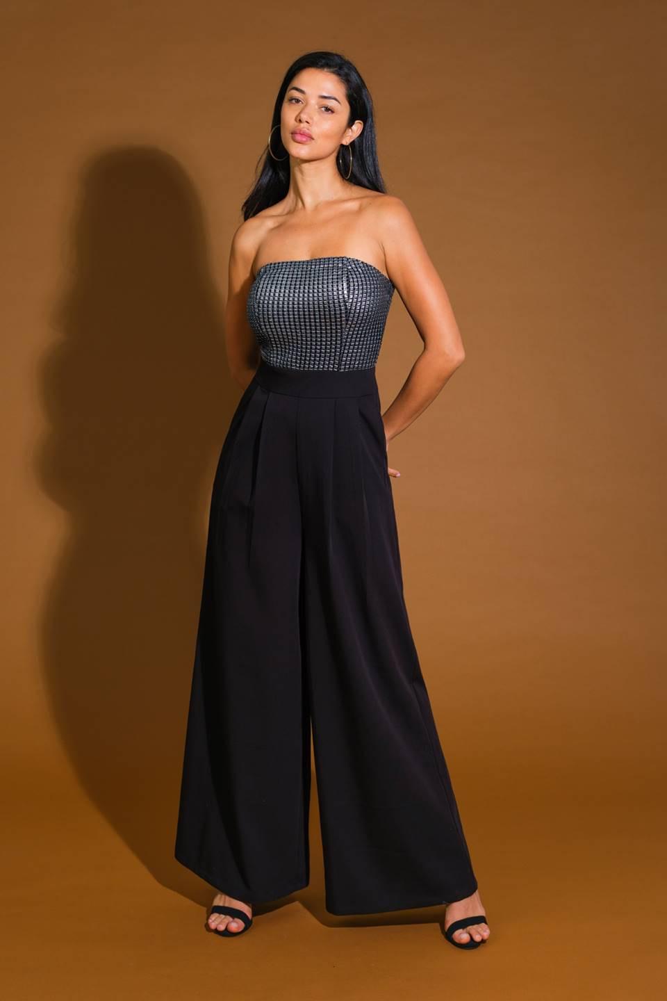 GLIMPSE OF GRACE WOVEN JUMPSUIT Flying Tomato