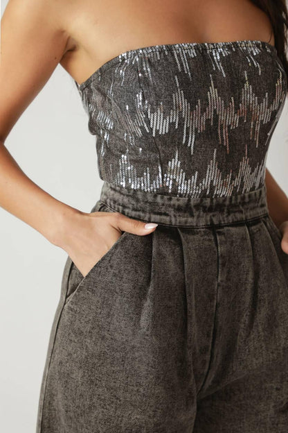 DELICATE TOUCH DENIM JUMPSUIT Flying Tomato