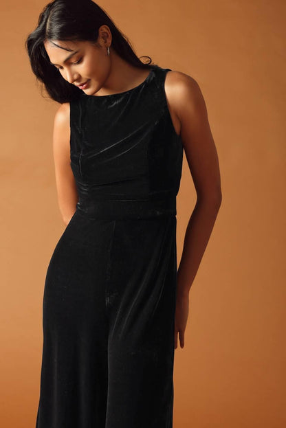 FINAL TOUCHES VELVET JUMPSUIT Flying Tomato